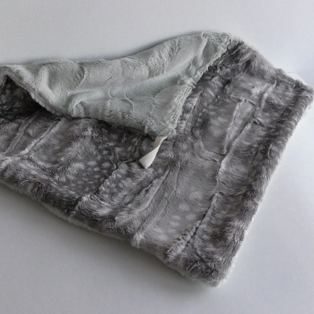 Gray Fawn Pet Comforting Calming Blanket